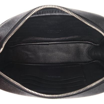 Saint Laurent Grain De Poudre Matelasse Monogram Mini Lou Camera Bag Black 5 of 9