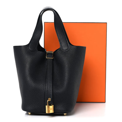 Hermes Taurillon Clemence Picotin Lock 18 PM Black 13 of 13