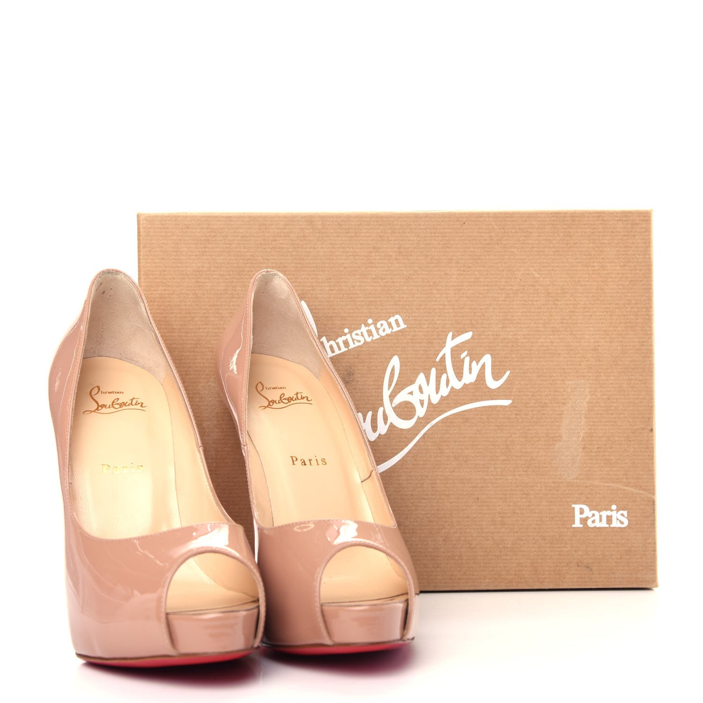 Patent New Very Prive 120 Pumps 39.5 Nude