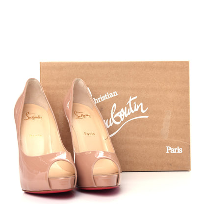Christian Louboutin Patent New Very Prive 120 Pumps 39.5 Nude 10 of 10