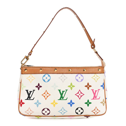 Louis Vuitton Monogram Multicolor Pochette Accessories White 1 of 12