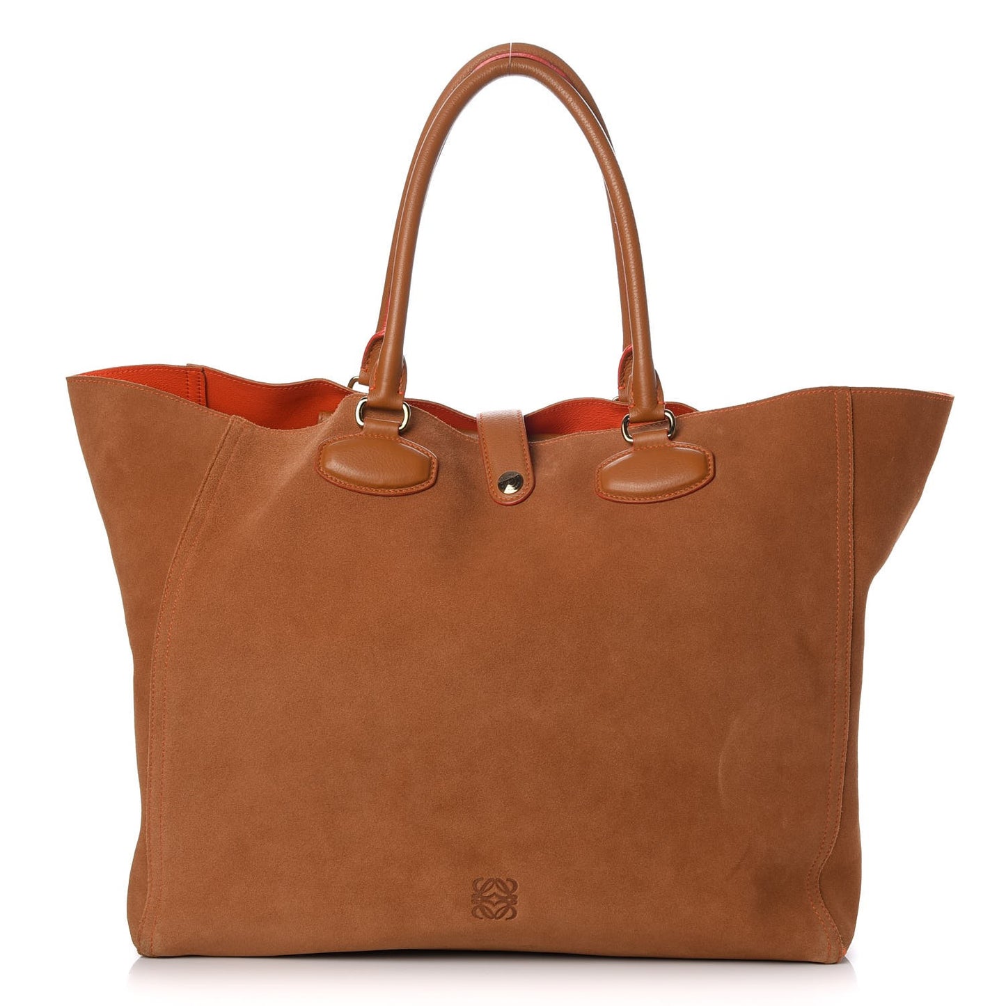 Suede Lined Tote Tan