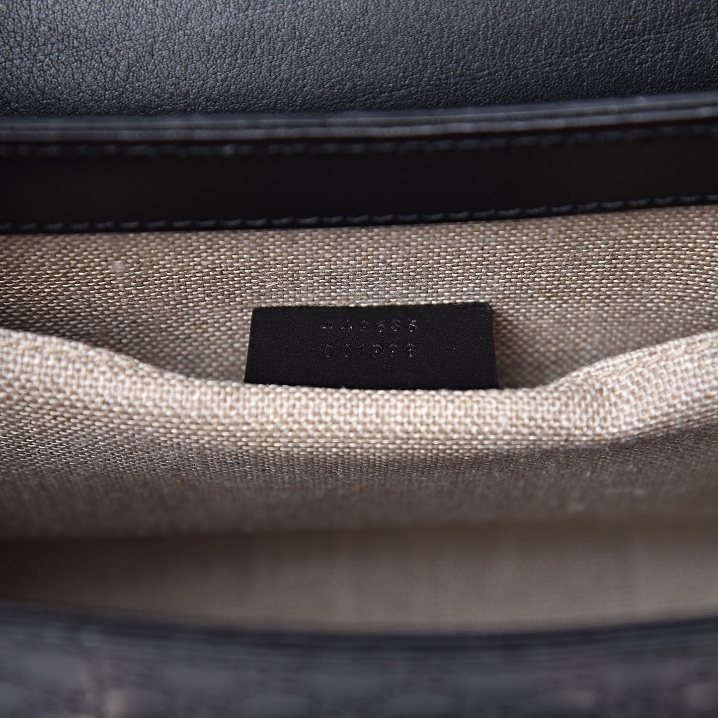 Microguccissima Medium Emily Chain Shoulder Bag Black