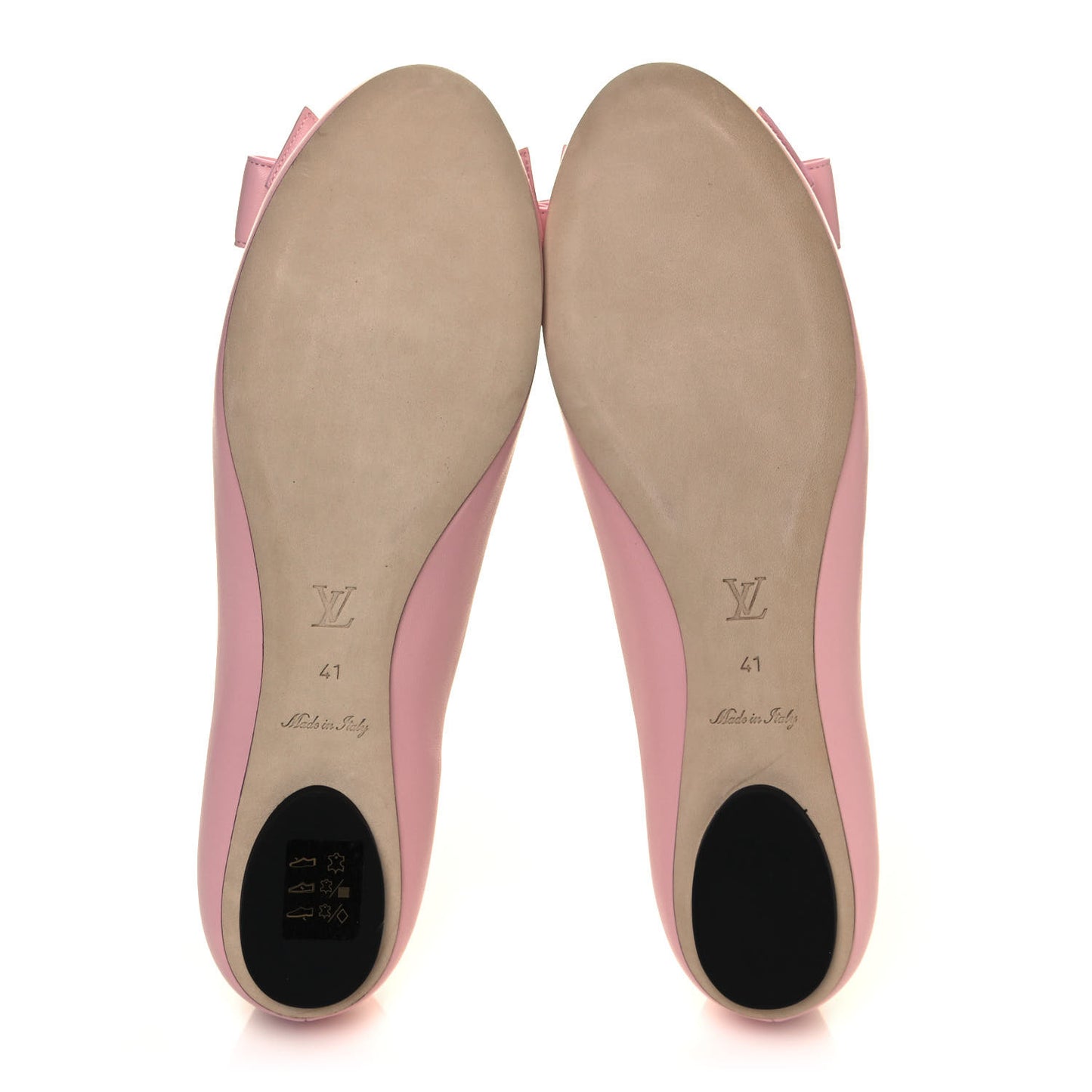 Lambskin Popi Ballerina Flats 41 Light Pink