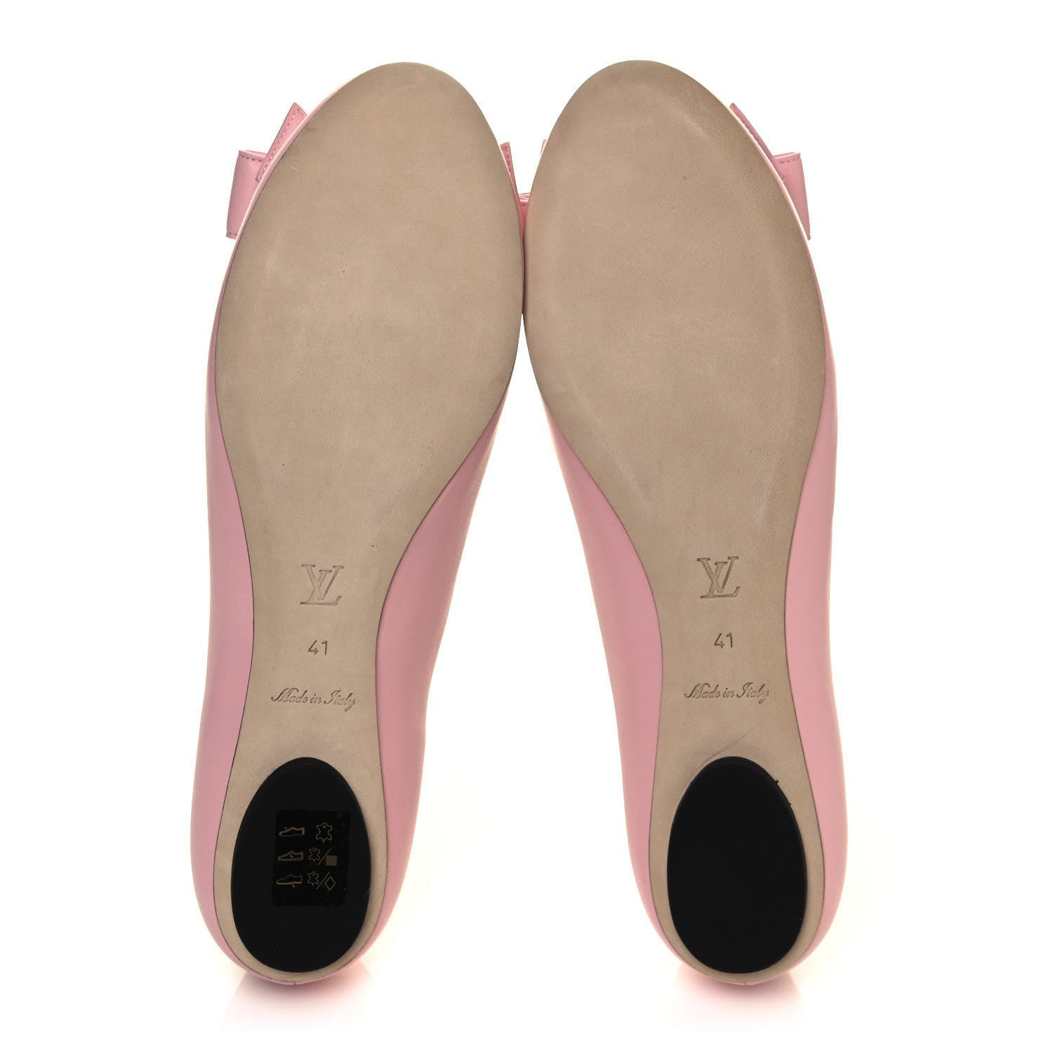 Louis Vuitton Lambskin Popi Ballerina Flats 41 Light Pink 5 of 8