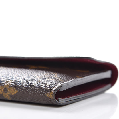 Louis Vuitton Monogram Emilie Wallet Fuchsia 8 of 9