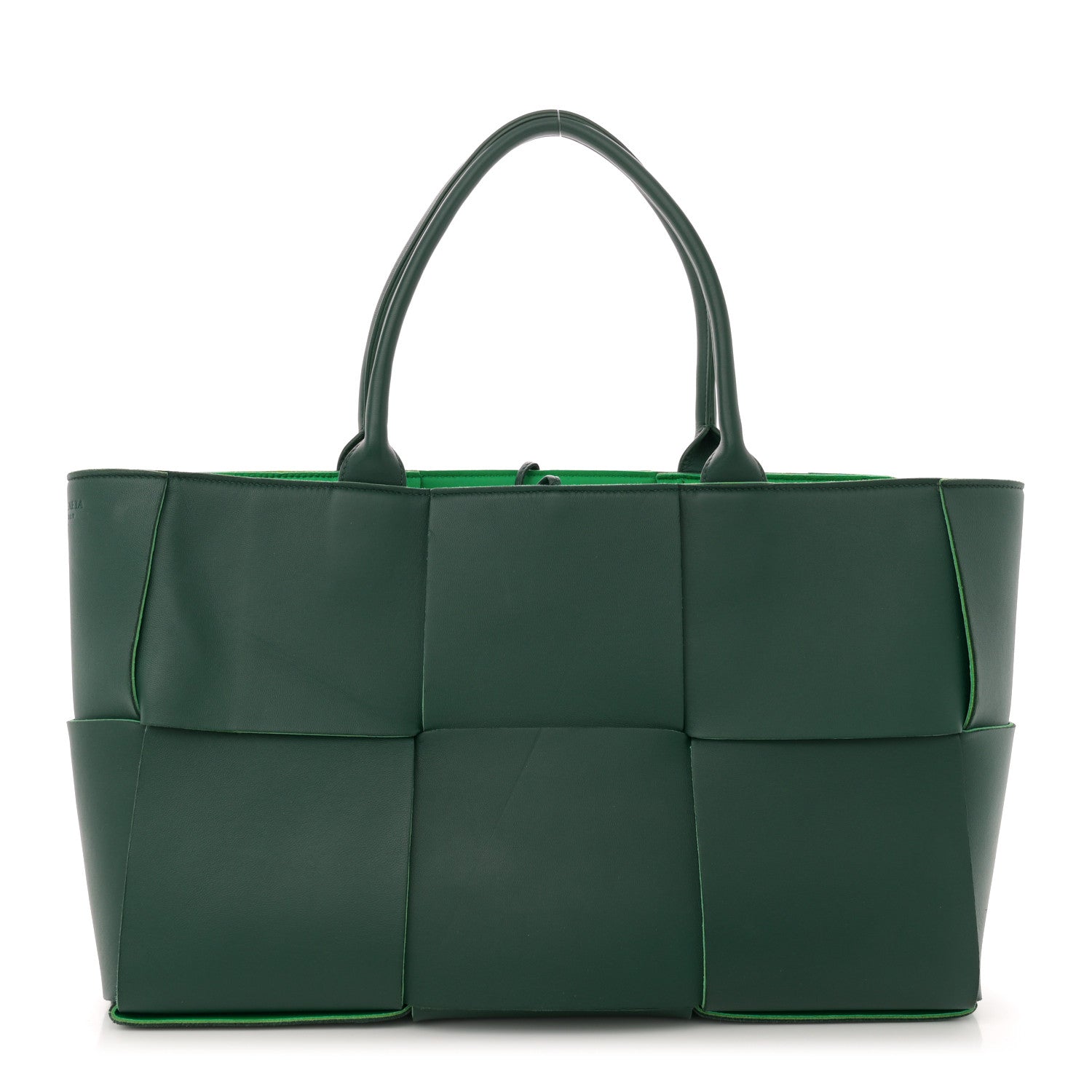 Bottega Veneta Calfskin Maxi Intrecciato Medium Arco Tote Raintree 1 of 10