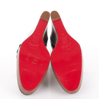 Christian Louboutin Patent Wallis Wedges 38 Black 5 of 8