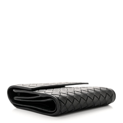 Bottega Veneta Nappa Intrecciato Trifold Wallet Black 4 of 10