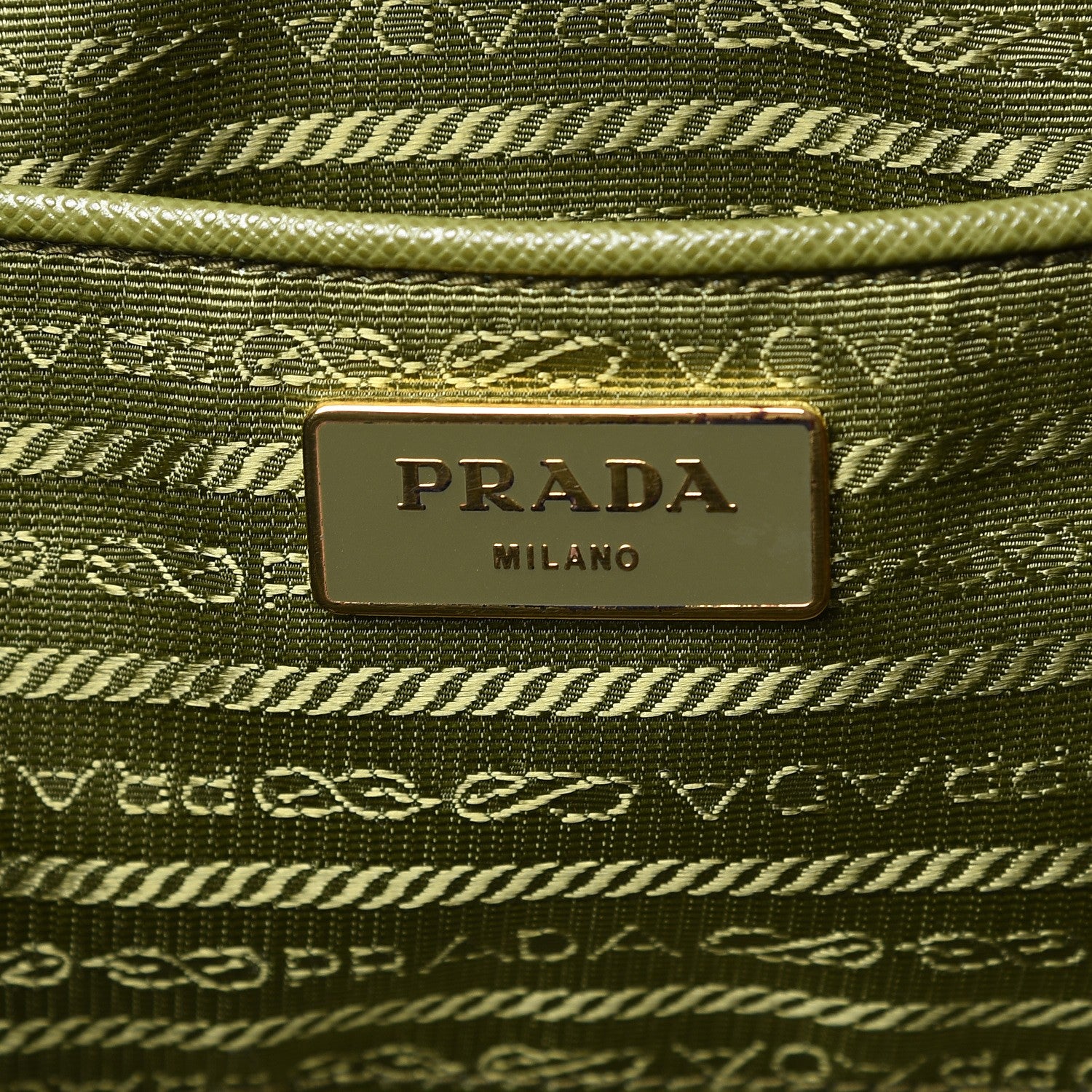Prada Saffiano Lux Large Tote Edera 6 of 8