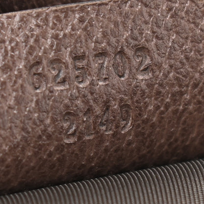 Gucci GG Supreme Monogram Textured Calfskin Web Small Ophidia Vanity Cosmetic Case Beige Ebony New Acero 7 of 10