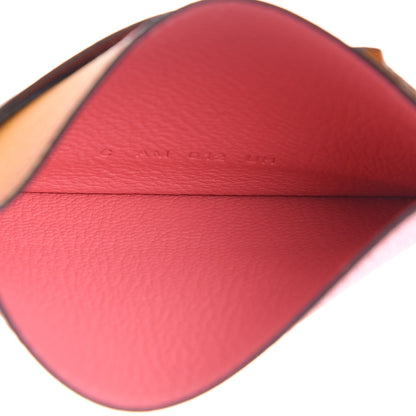 Hermes Epsom Evercolor Les Petits Chevaux Card Holder Ambre Brique Rouge H Rose Ete 5 of 7