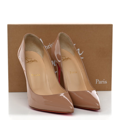 Christian Louboutin Patent Pigalle Follies 100 Pumps 39 Nude 16 of 16