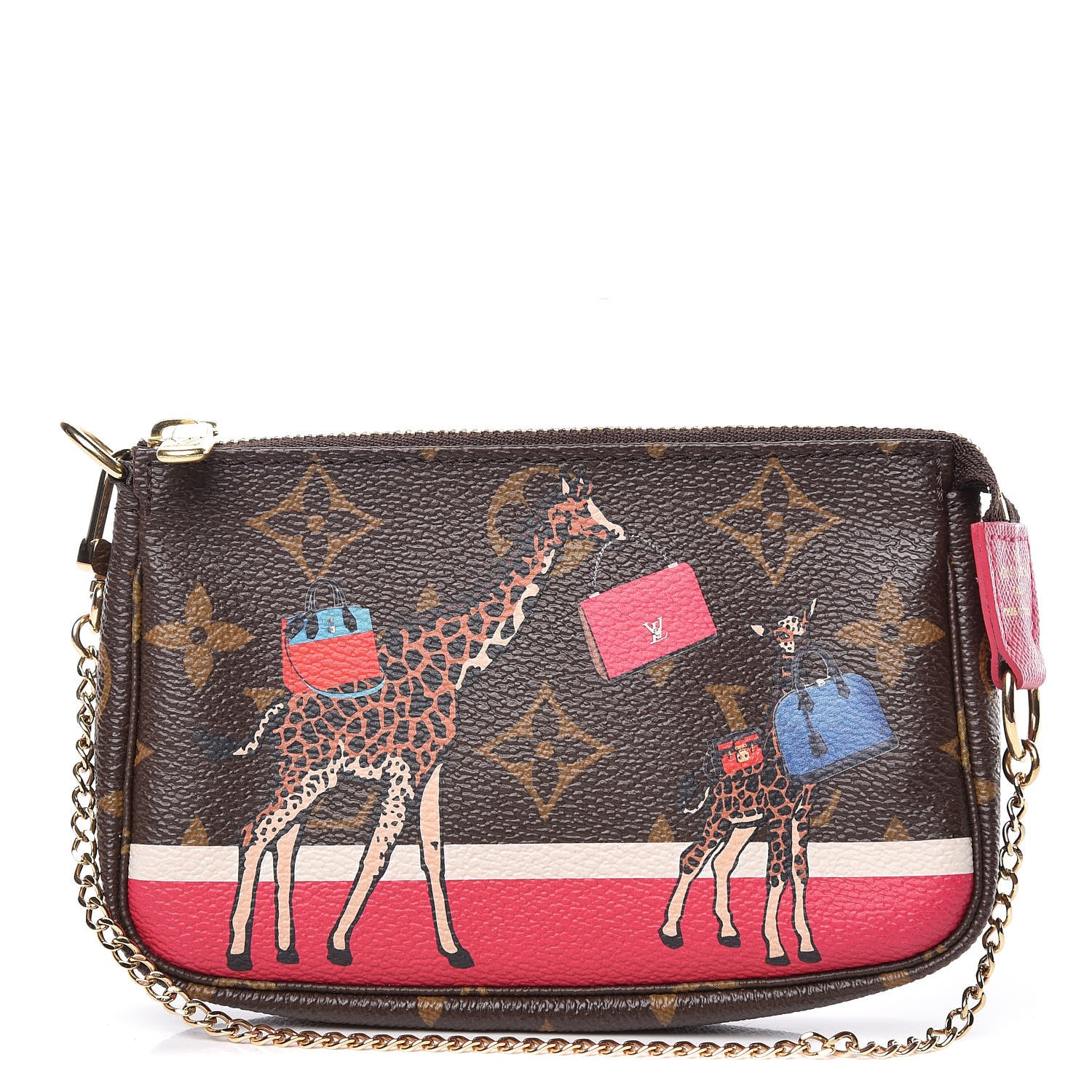 Louis Vuitton Monogram 2017 Christmas Animation Mini Pochette Accessories 1 of 10