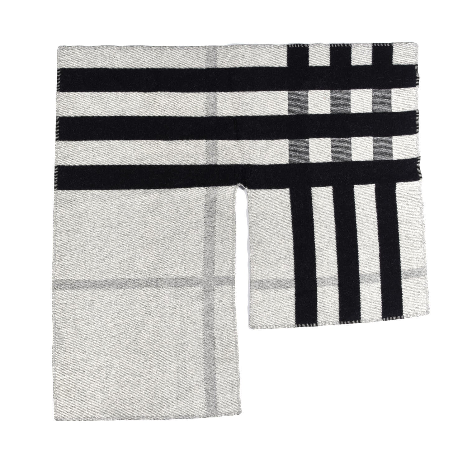 Burberry Cashmere Wool Mega Check Cape Scarf Scarf Grey 1 of 4