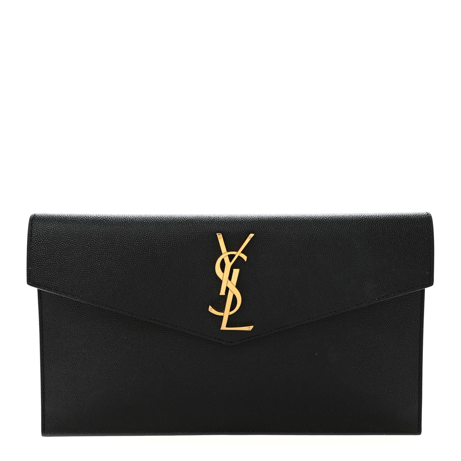 Saint Laurent Grain De Poudre Uptown Pouch Black 1 of 8