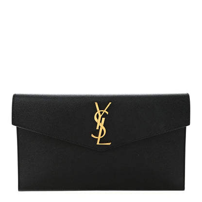 Saint Laurent Grain De Poudre Uptown Pouch Black 1 of 8