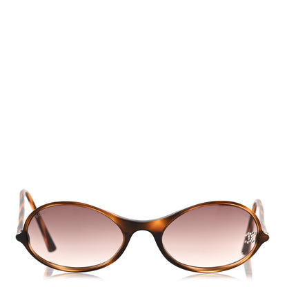 Chanel Acetate Crystal CC Oval Sunglasses 5044-B Tortoise 2 of 8