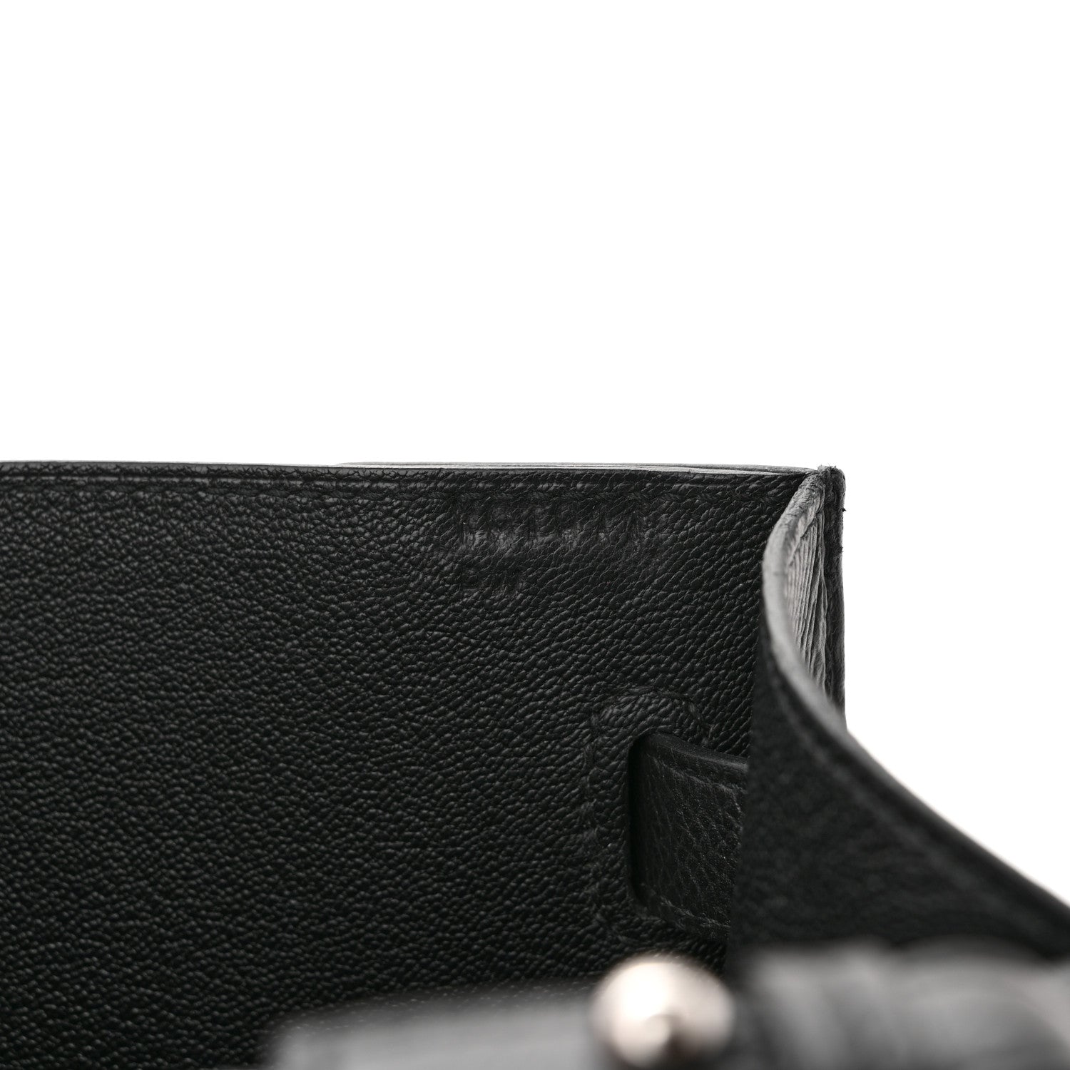 Hermes Epsom Kelly Depeches 25 Pouch Black 6 of 12