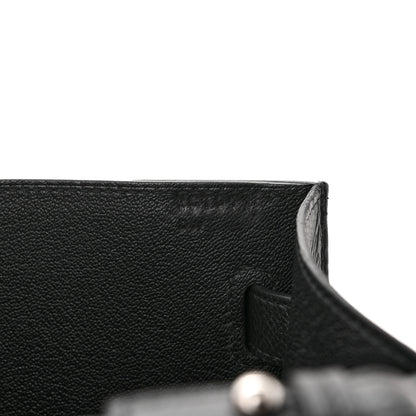 Hermes Epsom Kelly Depeches 25 Pouch Black 6 of 12