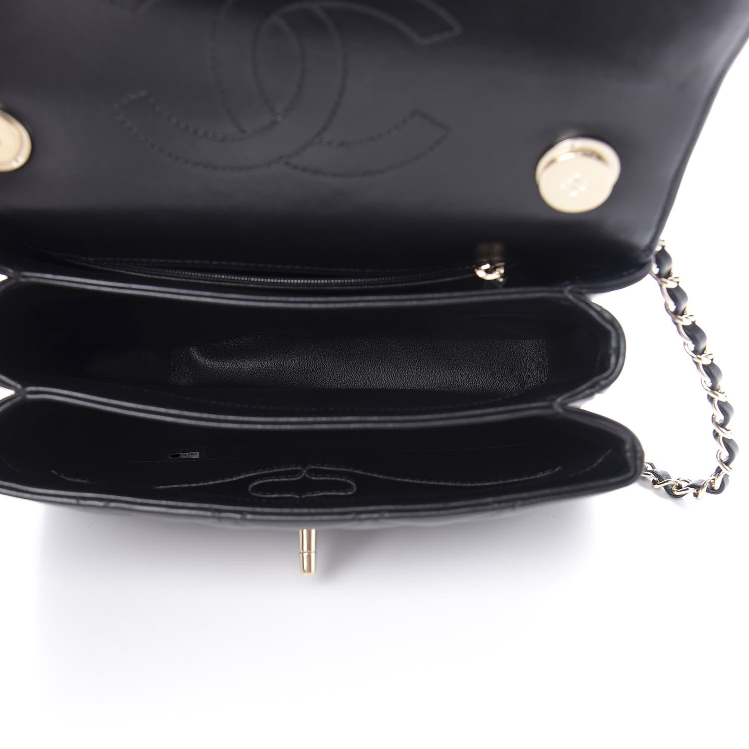 Chanel Lambskin Quilted Small Trendy CC Dual Handle Flap Bag Black 6 of 12