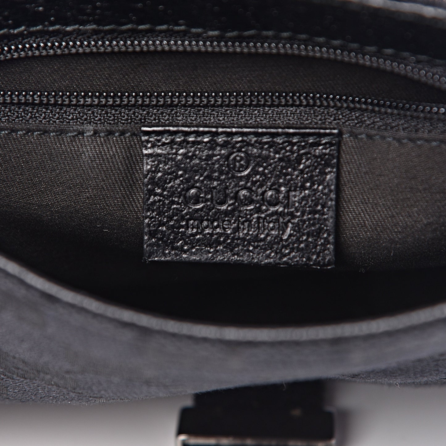 GG Monogram Web Buckle Belt Bag Black