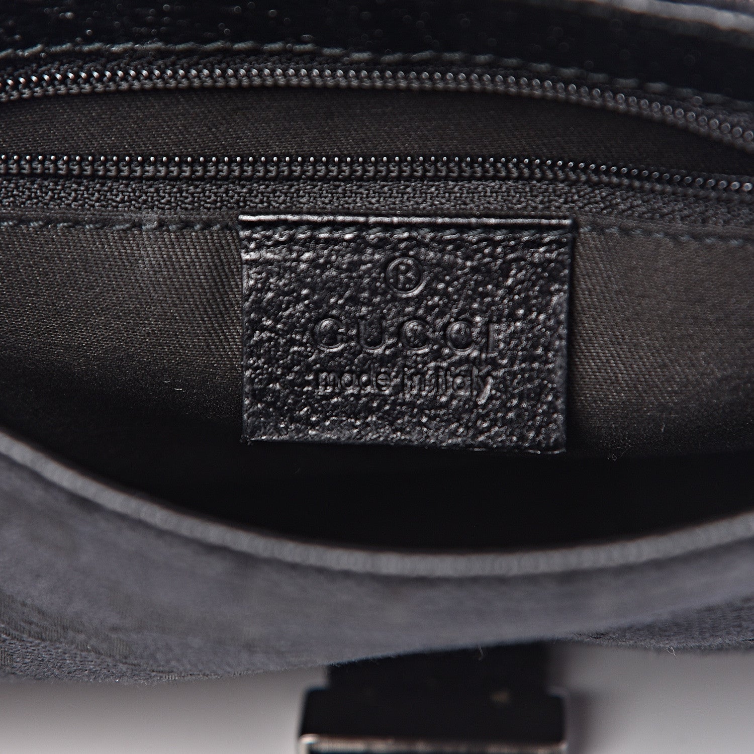 Gucci GG Monogram Web Buckle Belt Bag Black 5 of 12