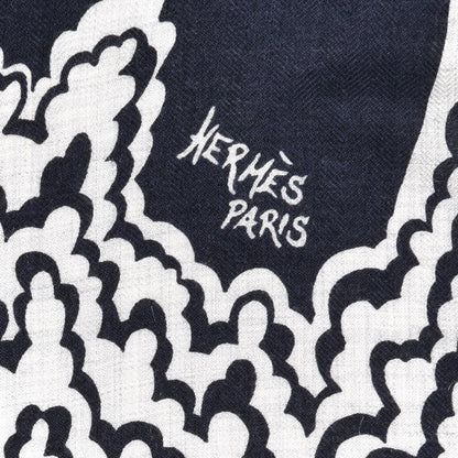 Hermes Cashmere Silk The Three Graces Shawl 140 Gris Chine Caban 2 of 5