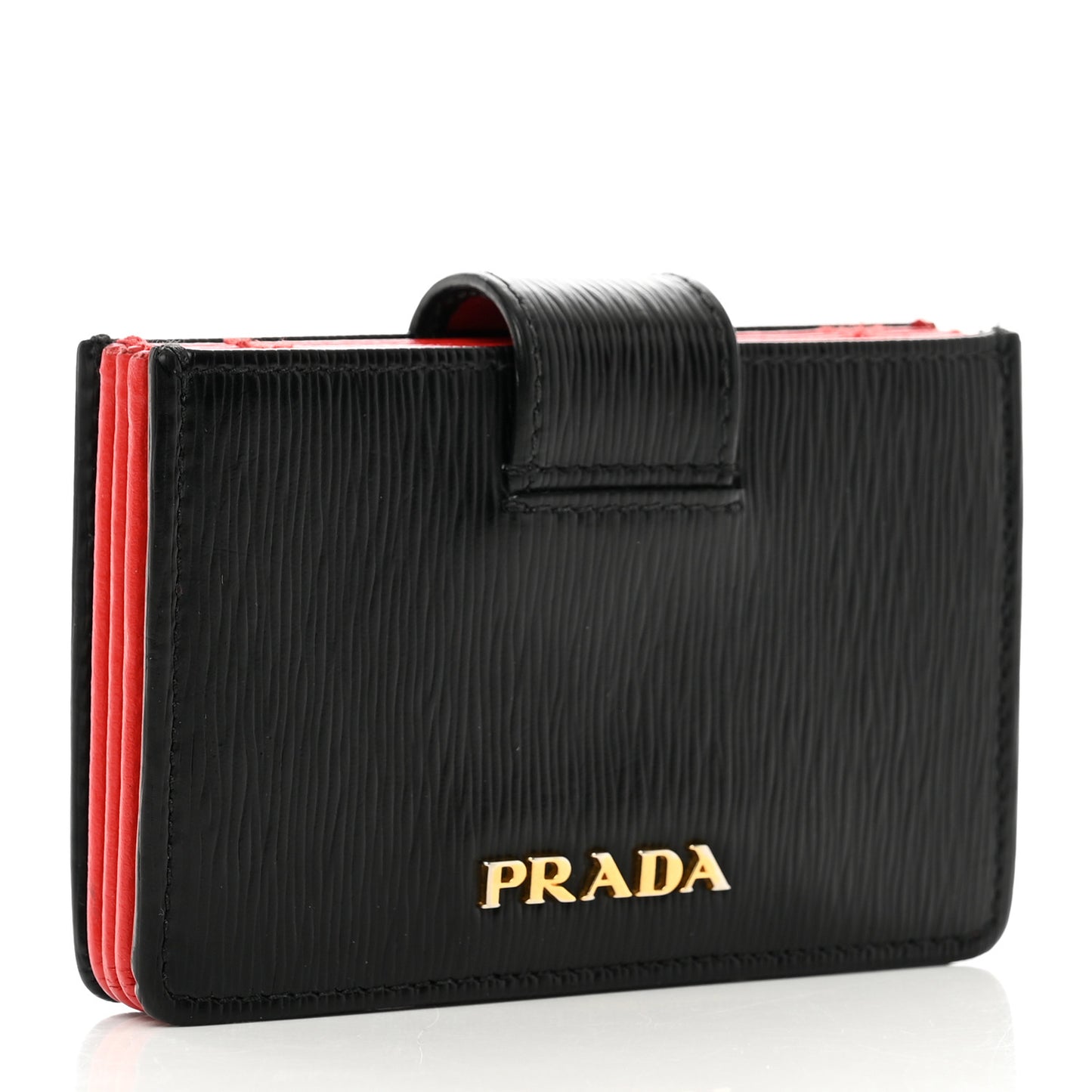 Vitello Move Accordion Card Case Black Lacca