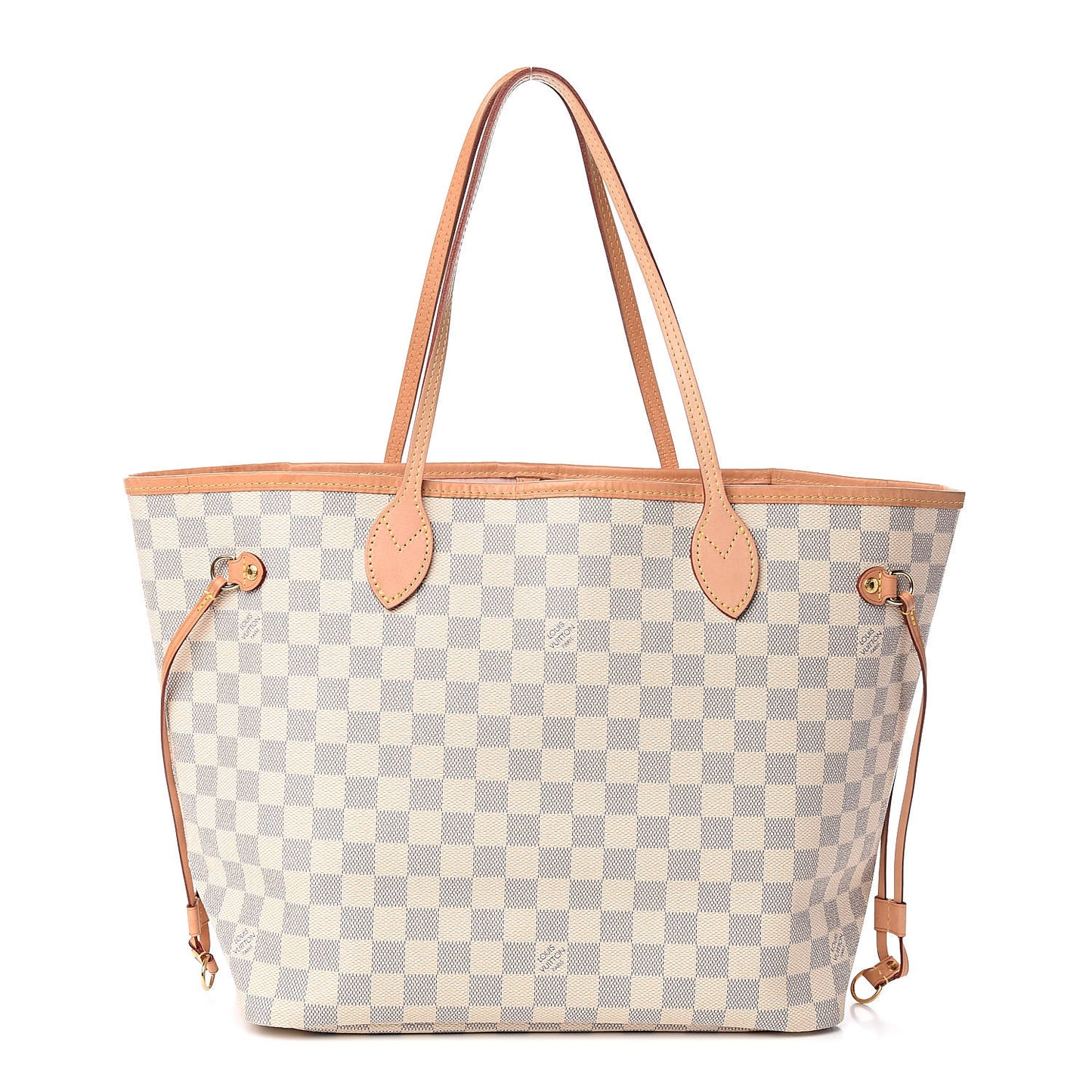 Damier Azur Neo Neverfull MM Rose Ballerine