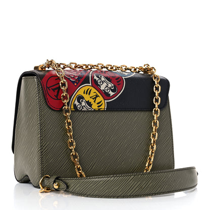 Louis Vuitton Epi Monogram Kabuki Twist Shoulder Bag MM Green 3 of 10