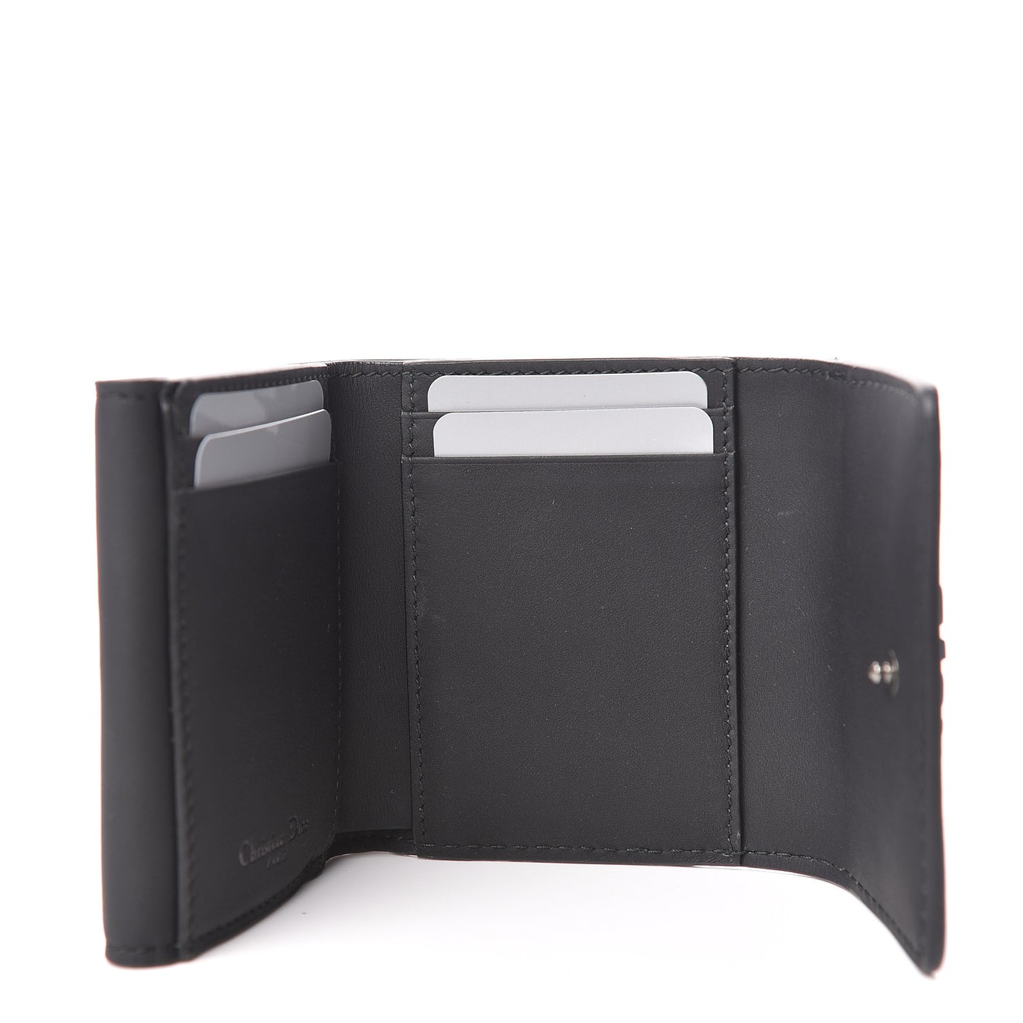 Ultra Matte Calfskin Medium Wallet Black