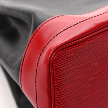 Louis Vuitton Epi Bi-Color Noe Castillan Red Black 9 of 10