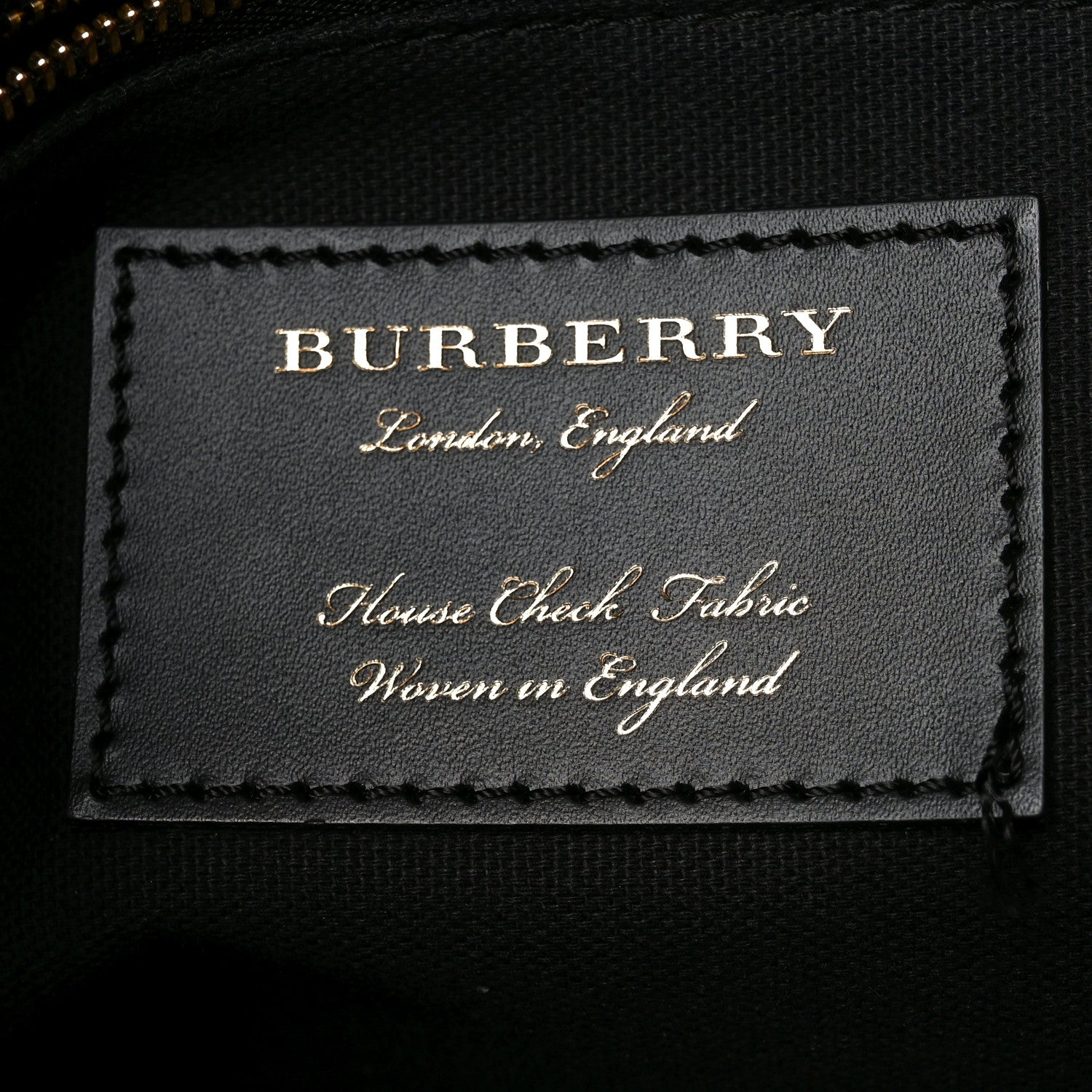 Burberry House Check Grainy Calfskin Medium Banner Tote Russet Red 6 of 10