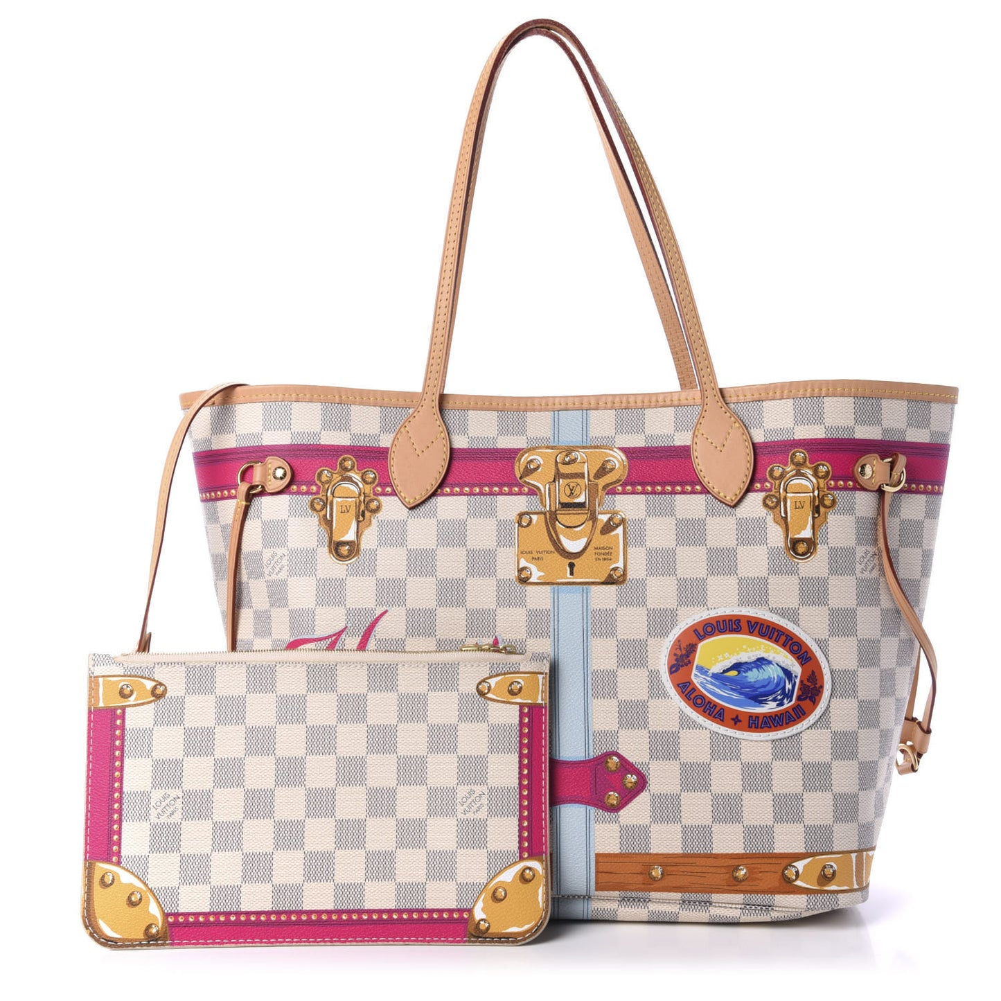 Damier Azur Summer Trunks Hawaii Neo Neverfull MM