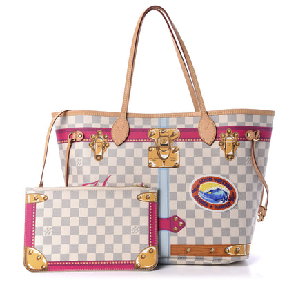 Louis Vuitton Damier Azur Summer Trunks Hawaii Neo Neverfull MM 1 of 11