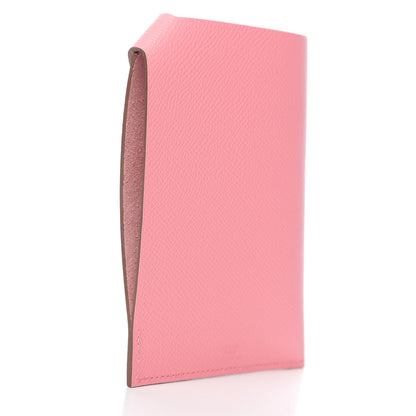 Hermes Chevre Mysore Tarmac PM Passport Holder Rose Confetti 2 of 6