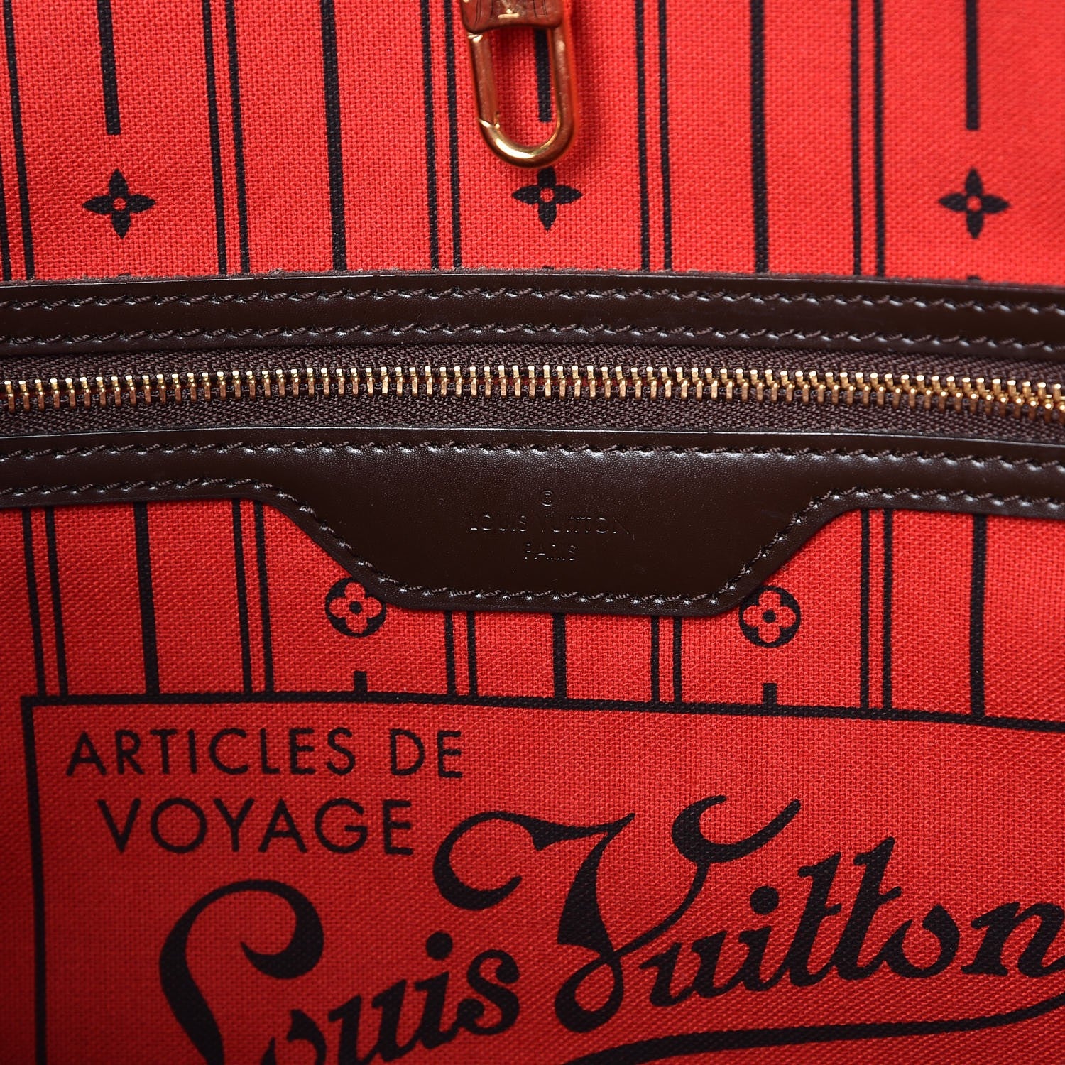 Louis Vuitton Damier Ebene Neverfull MM 6 of 8