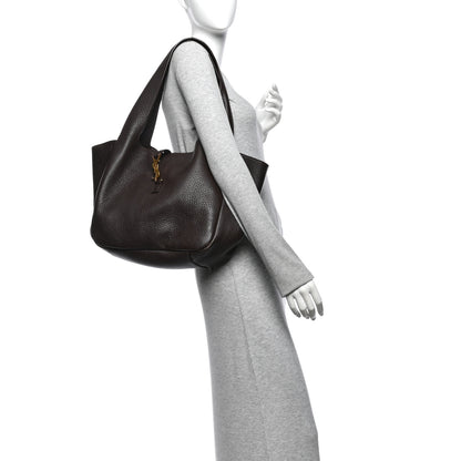 Saint Laurent Grained Deerskin Bea Tote Sweet Chocolate 2 of 12