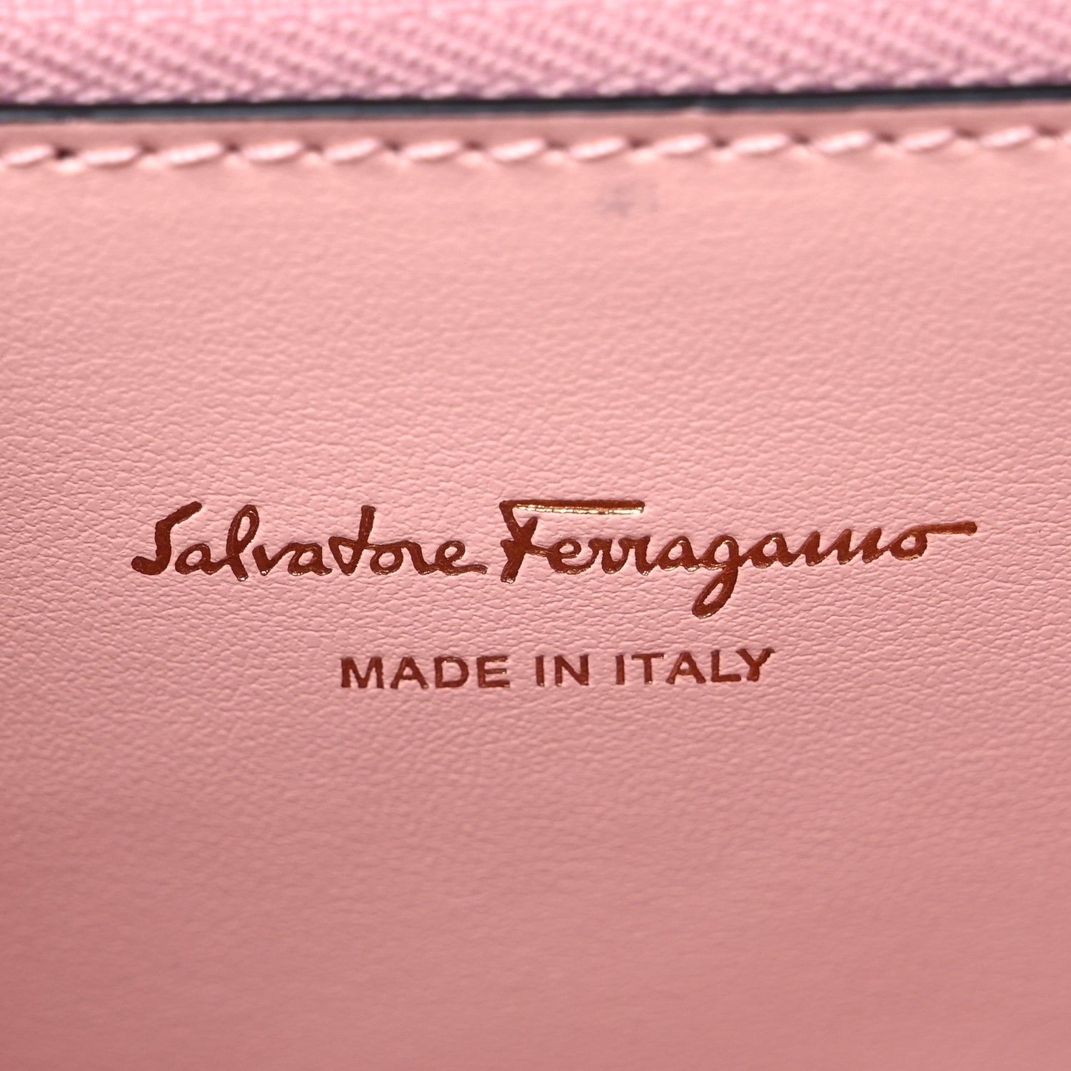 Salvatore Ferragamo Calfskin Studio Top Handle Bag Black Pink 6 of 8