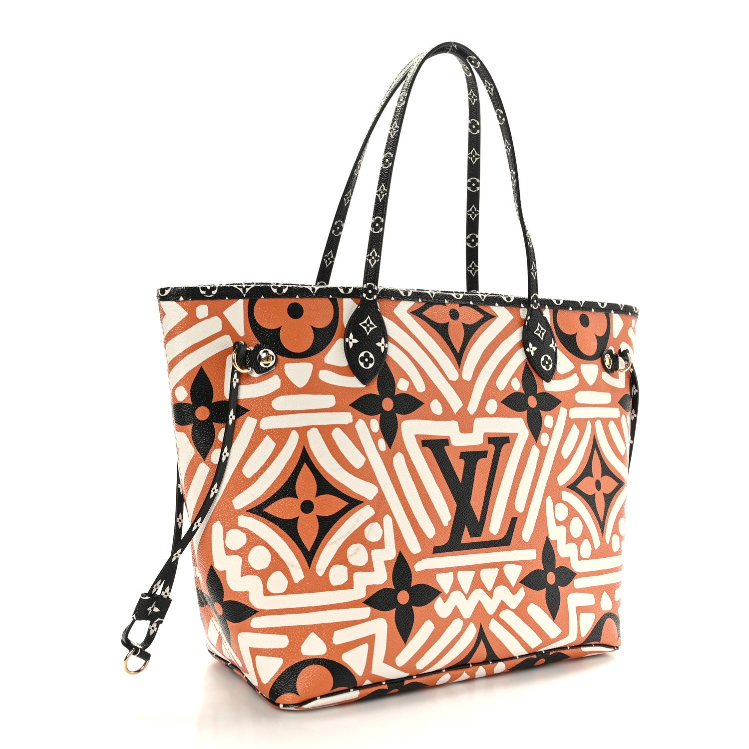 Louis Vuitton Monogram Giant Crafty Neverfull MM Creme Caramel 3 of 9