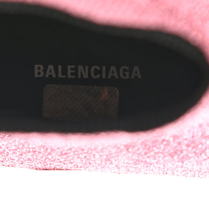 Balenciaga Laminated Knit Bi-Color Sole Womens Speed Sneakers 37 Pink White Black 7 of 9