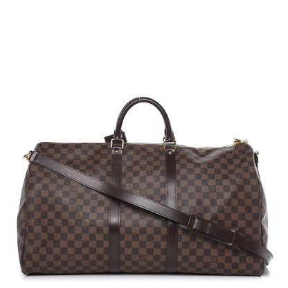 Louis Vuitton Damier Ebene Keepall Bandouliere 55 1 of 17
