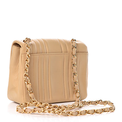 Chanel Lambskin Vertical Quilt Mini Square Flap Beige 3 of 16