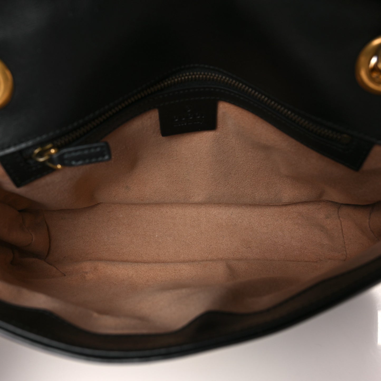 Calfskin Matelasse Small GG Marmont Shoulder Bag Black