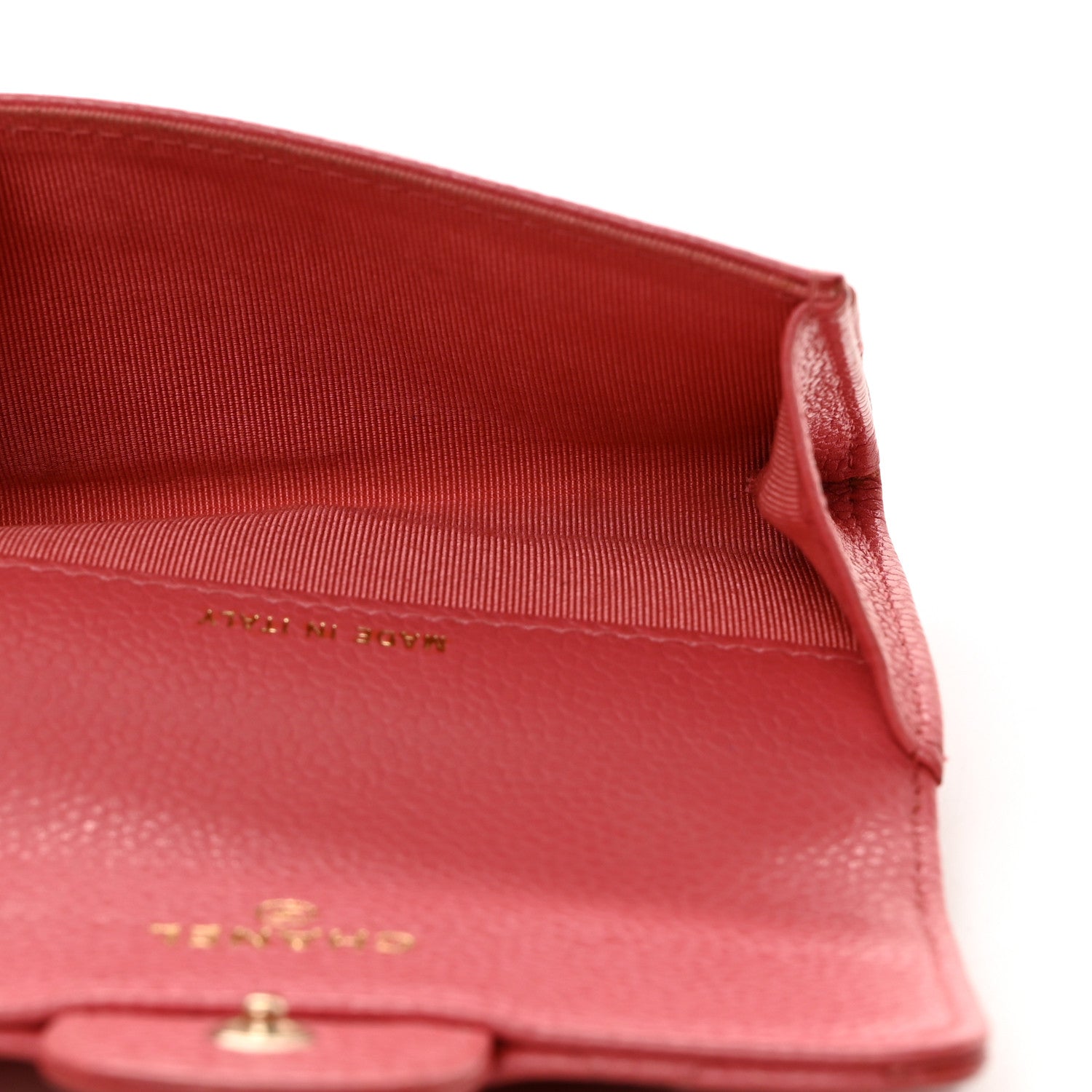 Chanel Caviar Quilted Flap Card Holder Pink 5 of 14