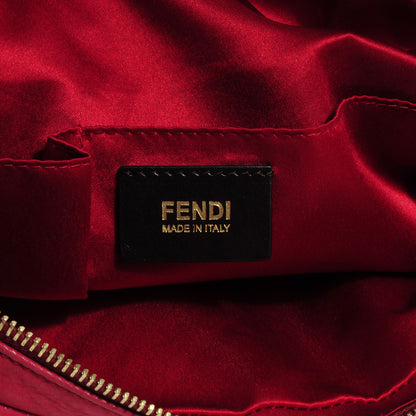 Fendi Vitello Savana Forever Hobo Rosso Scuro Tartaruga Natural 6 of 7