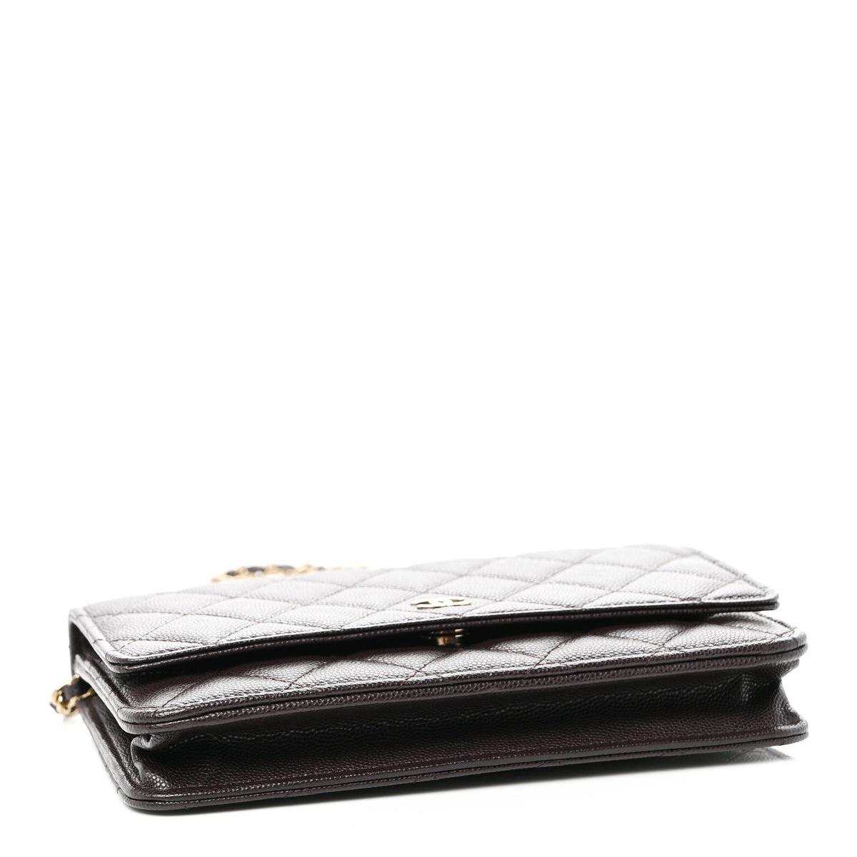 Chanel Caviar Quilted Wallet on Chain WOC Purple 4 of 12