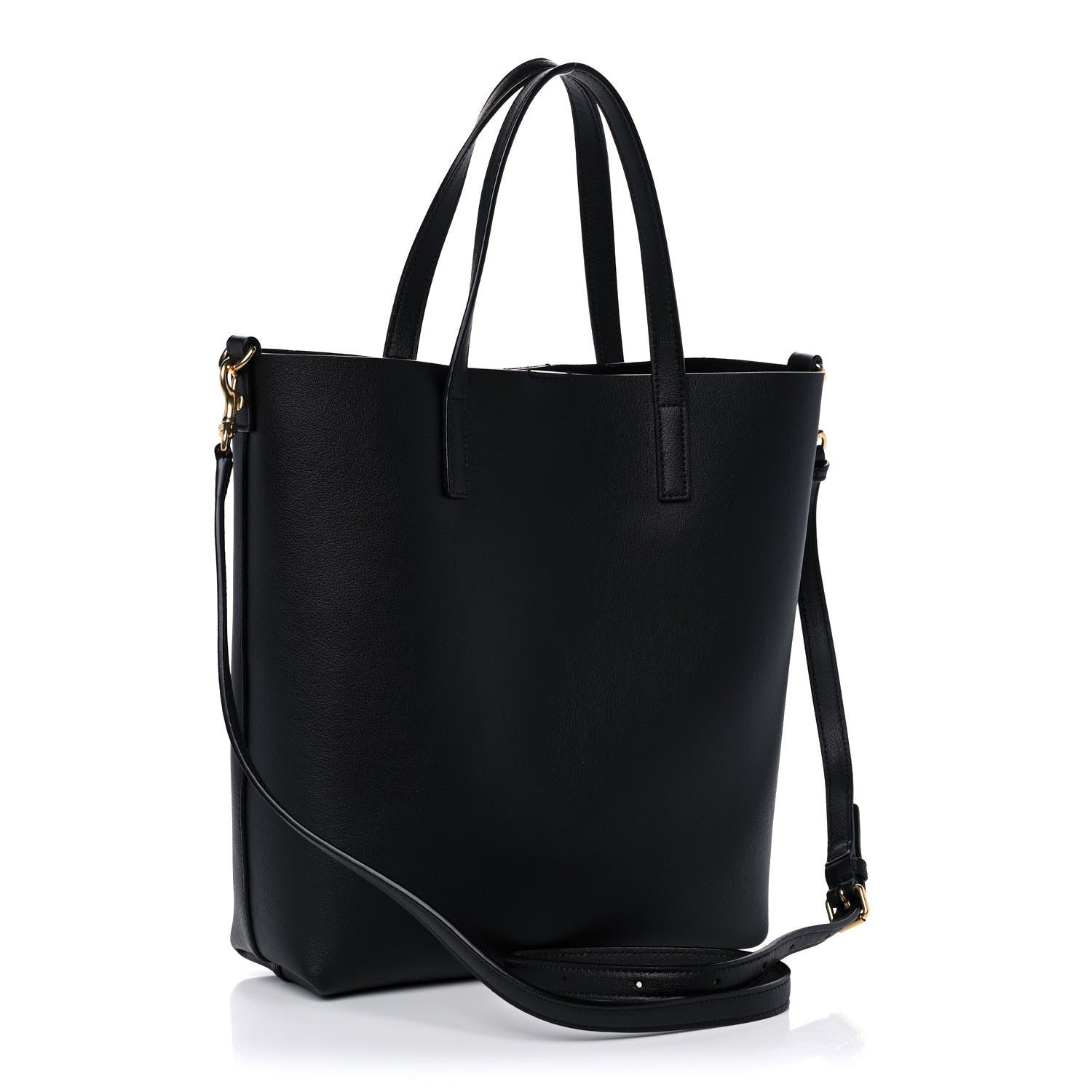 Saint Laurent Calfskin Toy Shopping Tote Black 3 of 10