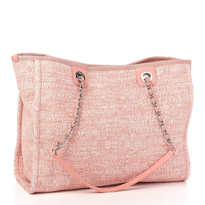 Chanel Canvas Small Deauville Tote Pink 3 of 10